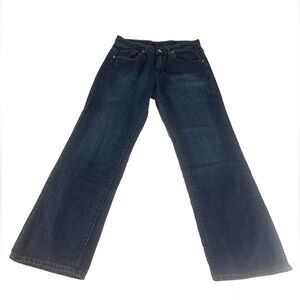 Bogari Womens Dark Wash Straight Leg‎ Jeans Size 10 Mid Rise 5 pocket classic